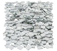 Mirror Mosaic Tiles, size 10x10 mm, thickness 2 mm, Square, 500pcs