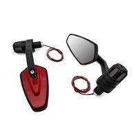 Mirror Motorcycle 22mm Rearview Handle Mirror With Turn Signal Side Light For VTX1300 Vtx 1300 VF750 VFR750 VFR800 VTR1000F