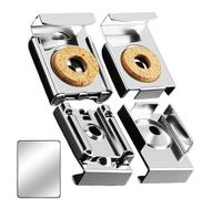 Mirror Mounting Clips,Rustproof Hardware Hooks,4-Piece Mirror Hangers for the Wall - for Home Bathroom Gym Billboard Tile Glass Shelf Door Closet Kitchen Door Glass