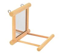 Mirror 'n' Perch Parakeet & Budgie Parrot Toy - Budgie Mirror for Cage, Bird Mirror, Parrot Mirror Perch for Birdcage, Budgie Toys And Accessories, Cockatiel Toys, Bird Cage Perches, Parakeet Toys