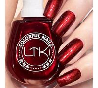 Mirror Nail Polish, Red Nail Varnish, Diamond Quick Dry Nail Polish No UV Lamp Curing, Long Lasting, Chip Resistant, Non-Toxic, Quick Drying, Salon & At Home Manicure (5#Mirror Red)