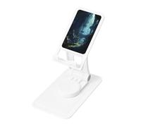Mirror of Wonder Phone Stand Holder,Adjustable Desk Mount for iPhone and All Phones,360 ° Rotation, Integrated Folding, Square Base