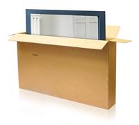 Mirror Packaging Cardboard Box | Brown Sturdy Frame Box Made up of thick with Handles | Double Walled Solid large Cardboard box | Ideal for Shipping Frames, Mirrors & Paintings (Small)
