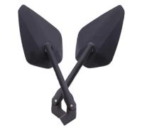 Mirror pair universal black aluminum plus adapter fits Yamaha E-approved