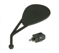 Mirror Race / folding mirror swivel left with M8 ATV, Supermoto handlebar clamp