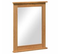 Mirror Rectangular with Mirror VIGO Solid pine wood Bathroom Indoor vidaXL