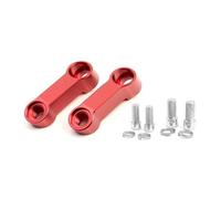 Mirror Risers For MT01 For MT03 For MT07 For MT09 Motorcycle Rearview Mirrors Extension Riser Extend Adapter Front Transfer Base Widening Bracket(Red)