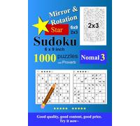 Mirror & Rotation Star Sudoku 1000 Puzzle Normal3: 6x9inch,9x9,2x3