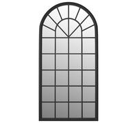 Mirror Sand 90x45 cm Iron for Indoor Use Wall Decor Mirror Black/Sand vidaXL