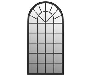 Mirror Sand 90x45 cm Iron for Indoor Use Wall Decor Mirror Black/Sand vidaXL