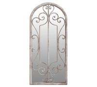 Mirror Sand Iron for Indoor Use Wall Mirror Black/Sand 100x45/70x30 cm vidaXL