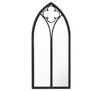 Mirror Sand Iron for Indoor Use Wall Mirror Black/Sand 100x45/70x30 cm vidaXL