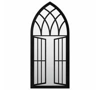 Mirror Sand Iron for Indoor Use Wall Mirror Black/Sand 100x45/70x30 cm vidaXL