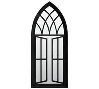 Mirror Sand Iron for Indoor Use Wall Mirror Black/Sand 100x45/70x30 cm vidaXL