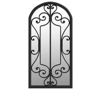 Mirror Sand Iron for Indoor Use Wall Mirror Black/Sand 100x45/70x30 cm vidaXL