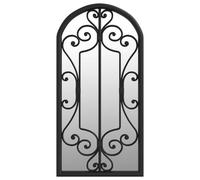 Mirror Sand Iron for Indoor Use Wall Mirror Black/Sand 100x45/70x30 cm vidaXL