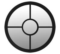 Mirror Sand Iron Round for Indoor Use Mirror Black/Sand 40x4/60x4 cm vidaXL