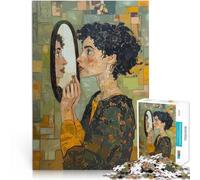 Mirror Self ReflectionJigsaw Puzzles 1000 Pieces for Adults educational challenge for is ideal as a gift for the whole family 38x26cm