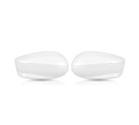 Mirror Side Cover Cap For Accord 2008-2013 US Door Mirror Case Black White Silver Car Side Wing Rearview Cover Cap Rearview Mirror Shell(1pair White)
