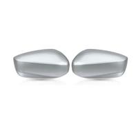 Mirror Side Cover Cap For Accord 2008-2013 US Door Mirror Case Black White Silver Car Side Wing Rearview Cover Cap Rearview Mirror Shell(1pair Silver)