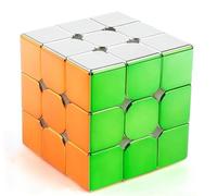 Mirror Speed Cube 3x3x3 Reflective Electroplating Metal Magic Cube Reflective Shiny 3D Puzzle Brain Teasers for Cube Lovers