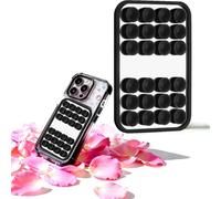 Mirror Suction Cup Phone Mount - Silicone Suction Adhesive Grip Mobile Holder with Built-in Mirror - Hands-Free Selfies and Videos - Content Creator Accesory - 2.6″ x 3.9″ (black)