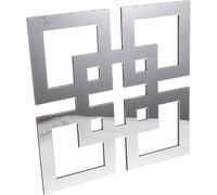 Mirror Surface Square Basswood Wood Wall Decor for Home