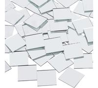 Mirror Tiles，DWUENT Self Adhesive Square Mirror Tiles - 3Inch Acrylic DIY Wall Decoration for Home, Crafts, Living Room & Bathroom - Thin 0.1cm Mosaic Tiles(20 Pack)