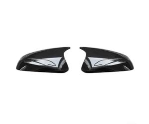 Mirror Trim Set for Lexus RX350 RX450H 2016 to 2024 Constructed from ABS Polymer with Polished Black Coating for Premium Appearance
