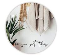Mirror Vinly Decal, You Got This Bathroom Transfer Stickers, Black Font with Smooth Lines, Inspirational Quote Motivational Labels for Shower Mirror, Bathroom, Hair Studio, Ladies Room, 11x2 Inches