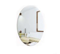 Mirror Wall Sticker, Acrylic Oval Square 3D Acrylic Mirror Wall Sticker SelfAdhesive for Bathrooms Home Decor(Oval)