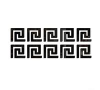 Mirror Wall Stickers, 10PCS 5x5CM Self Acrylic Edge Strip Decal for TV Background, Home Decor, Silver(Black)