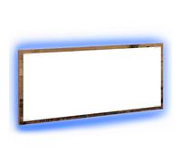 Mirror with LED Strip Lights Wall-mounted Engineered Wood Modern Vanity vidaXL