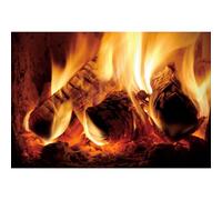 MIRRORANG 1,5x1m Fireplace Backdrop Burning Firewood Blazing Flame Burning Fire Photography Background for Christmas Party Children Kids Adult Portrait Photo Shoot Studio Props, Vinyl