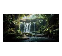 MIRRORANG 120x50cm Waterfall Terrarium Background Tropical Jungle Trees Reptile Habitat Background Rainforest Aquarium Background Fish Tank Background