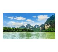 MIRRORANG 180x61cm Scenic Karst Hills Reptile Terrarium Aquarium Background Blue Sky Peaks Fish Tank Background Bearded Dragon Vivarium Background Vinyl