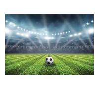 MIRRORANG 3x2,5m Football Stadium Backdrop Sports Game Party Spotlight Photography Background for Men Boys Soccer Birthday Party Decoration Sports Club Photo Studio Props, Vinyl