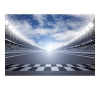 MIRRORANG 3x2m Finish Line Race Track Backdrops Car Racing Backgrounds Birthday Party Banner Bleachers Auto Motorsport Champion Sport Competition Adults Portrait Wallpaper, Vinyl