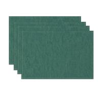 MIRRORANG Forest Green Placemats Set of 4 45x30cm Nature Inspired Texture Design Machine Washable Durable Place Mats for Kitchen Dining Room Holiday Table Mat Home Decor