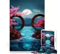 Mirrored Beauty of Asia 1000-piece Jigsaw Puzzles Mindful Game Anxiety Relief Enjoyable Challenge Home Art (38x26cm)