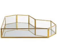 Beliani Mirrored Decorative Tray Gold Pontivy