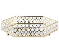 Decorative Tray VATAN Glass Gold