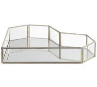 Decorative Tray Heart PONTIVY Glass Silver