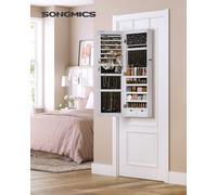 Mirrored Jewellery Cabinet Dresser Makeup Storage Organiser Lockable Jewelry