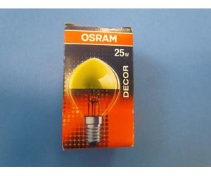 Mirrored OSRAM Bulb DROP P45 E14 25W GOLD Head Mirror DECOR