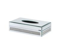 Tissue Box CHARLY Glass Silver