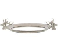 Mirrored Tray - Large - Stag Heads