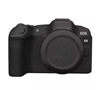 Mirrorless Camera Wrap Skin Vinyl Body Protective Sticker Premium Texture Ultra Slim Film Decals Cover for Canon EOS R8 EOSR8 (Contour Black)