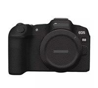 Mirrorless Camera Wrap Skin Vinyl Body Protective Sticker Premium Texture Ultra Slim Film Decals Cover for Canon EOS R8 EOSR8 (Matrix Black)