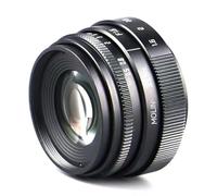 Mirrorless Cameras 35mm F1.6 Manual focus lens, Large aperture, blurred background, Street Humanity Documentary Photography Lens Compatible with Ca- non M mount Fu- ji X (black fu- ji X)